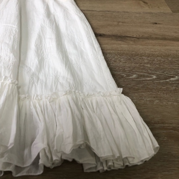 Philip Decaprio White Eyelet Sleeveless Dress, Size 2 - Picture 4 of 10